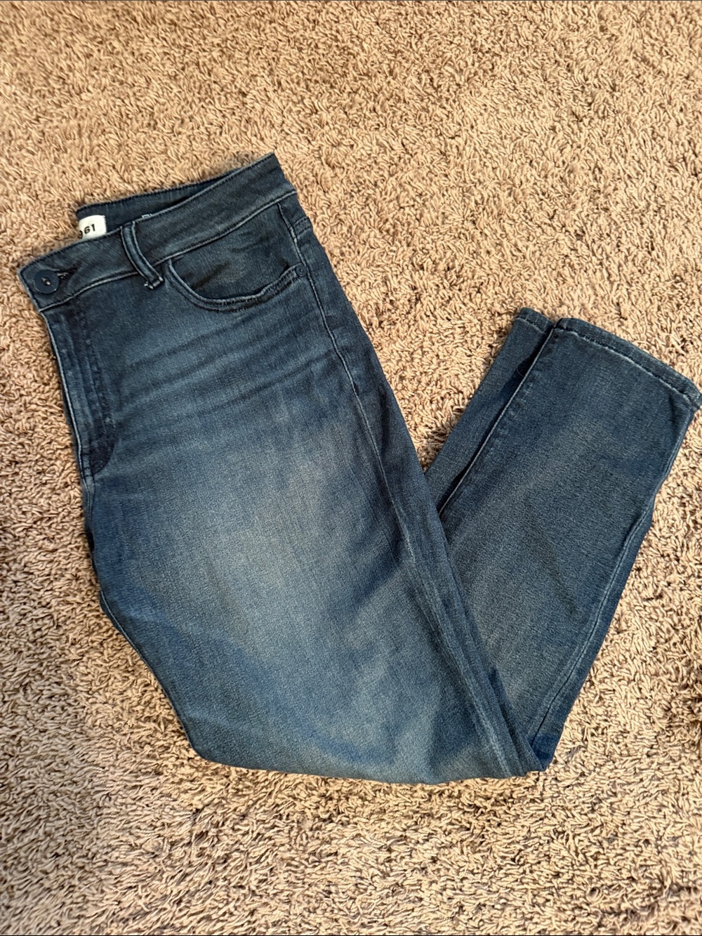 DL1961 Women's Slim High-Rise Skinny Jeans in Dark Blue Wash